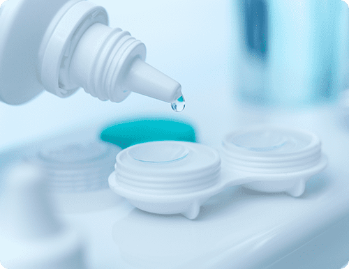 Cleaning contact lenses
