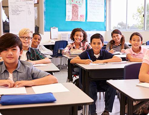 Children in classroom