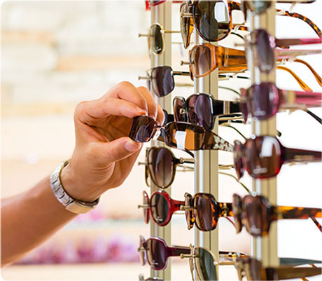 Wide selection of sunglasses frames