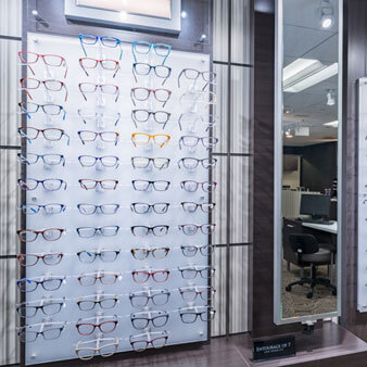 Selection of frames and lenses