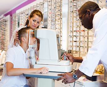 Kid patient getting personalized care at Washington Eye Doctors in Chevy Chase, MD